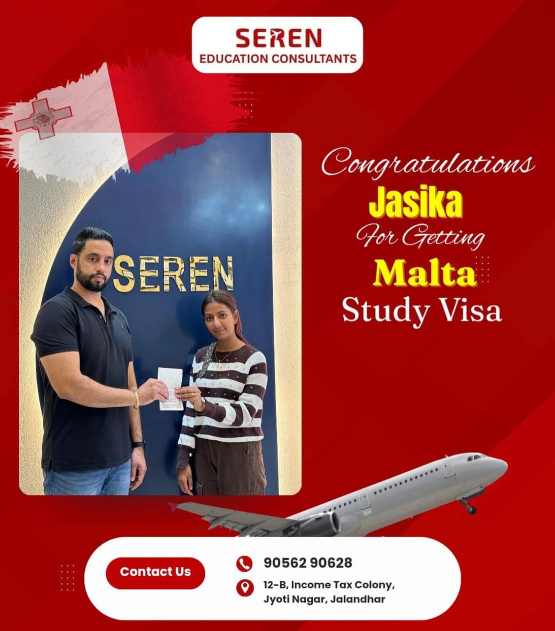 Jasika - Malta Study Visa